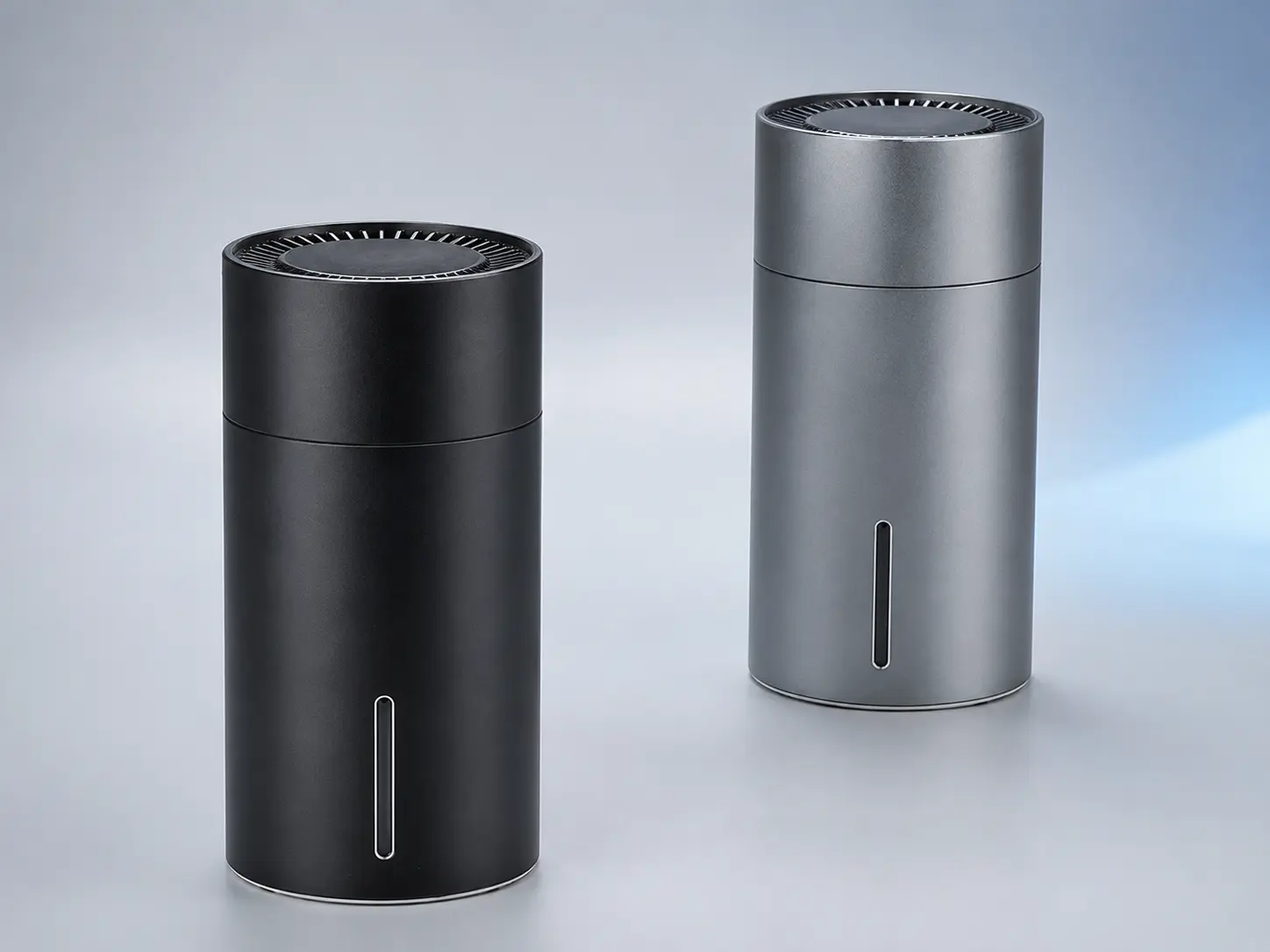 W301 water-based essential-oil aroma humidifier in black and gray