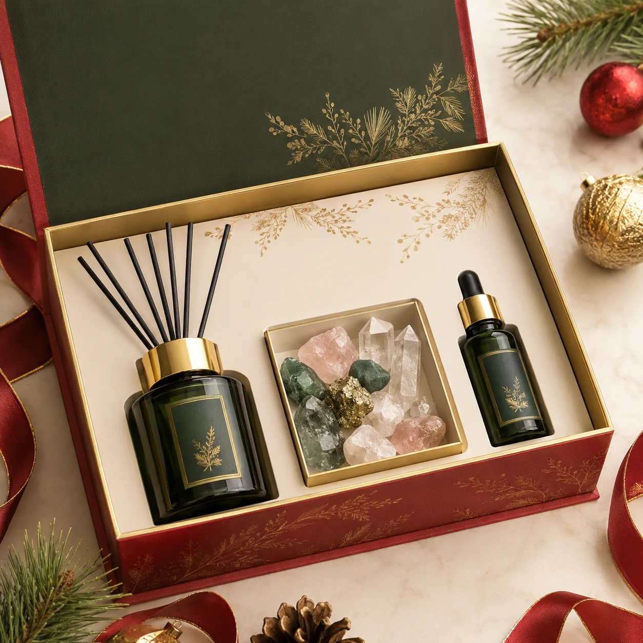 Christmas fragrance crystal diffuser gift box