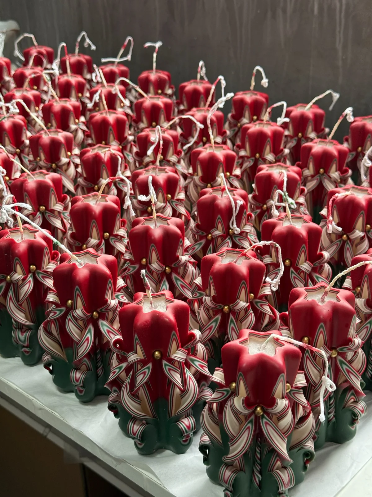 Hand-Carved Christmas Candles image