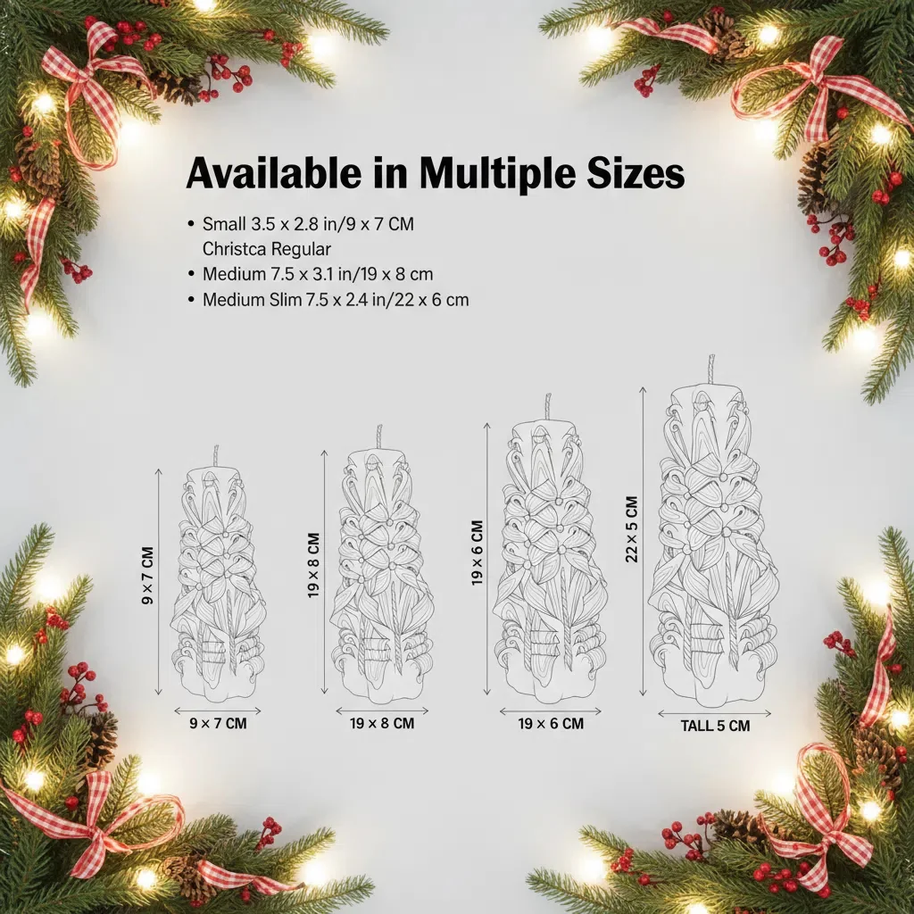 Hand-Carved Christmas Candles image