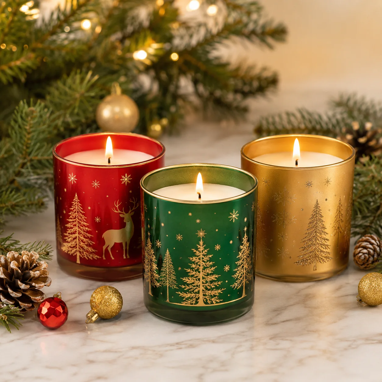 Christmas jar candles and gift sets